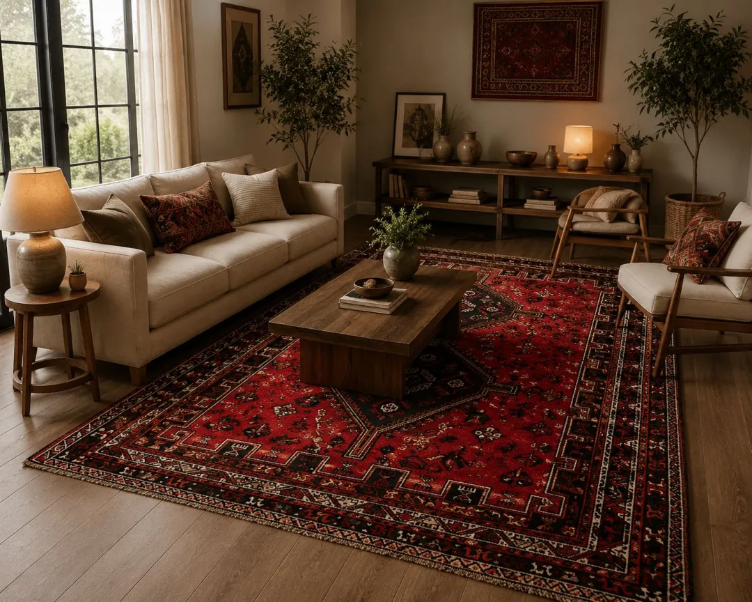 Shiraz Handmade Rug 90 Years Old