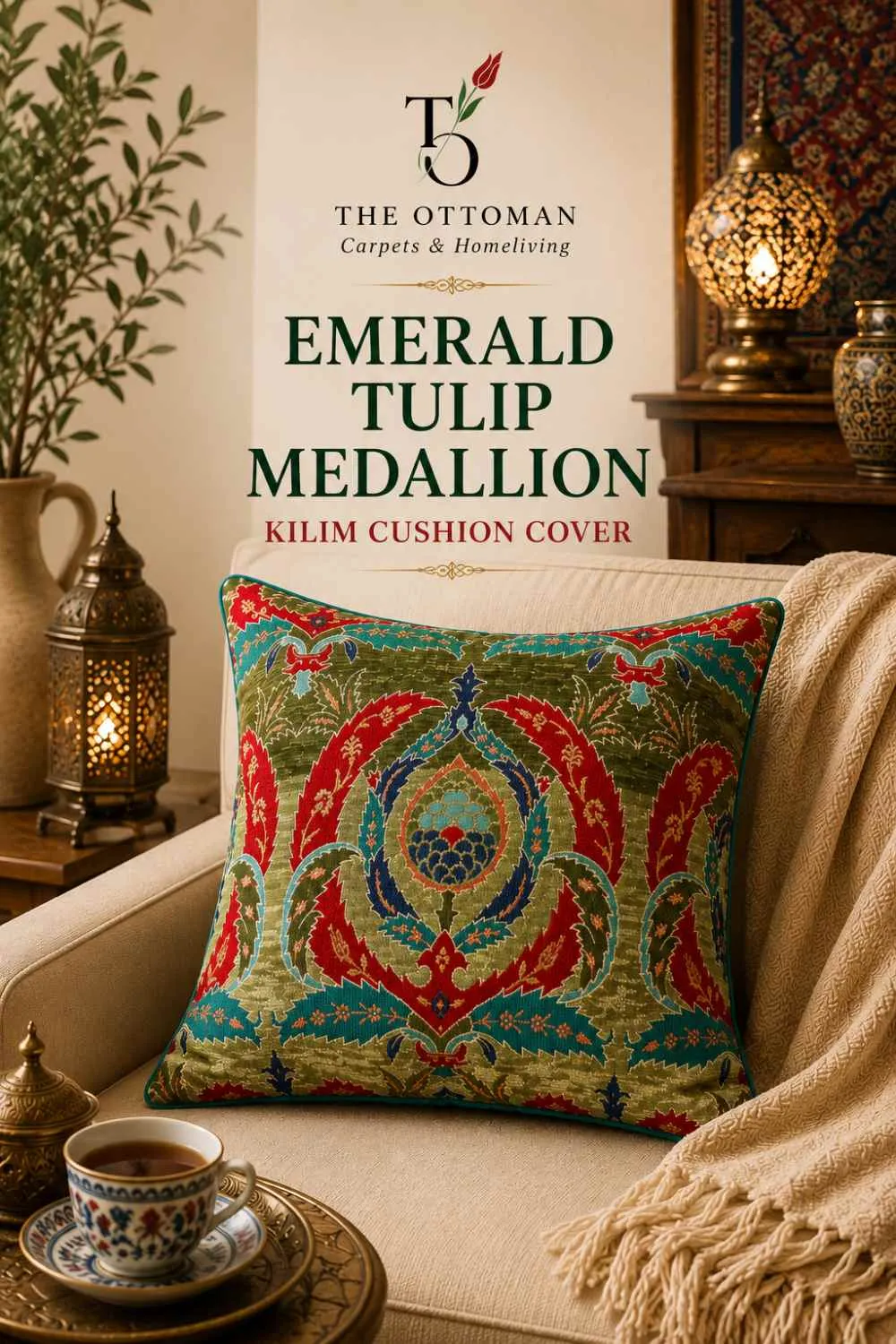 Emerald Tulip Medallion