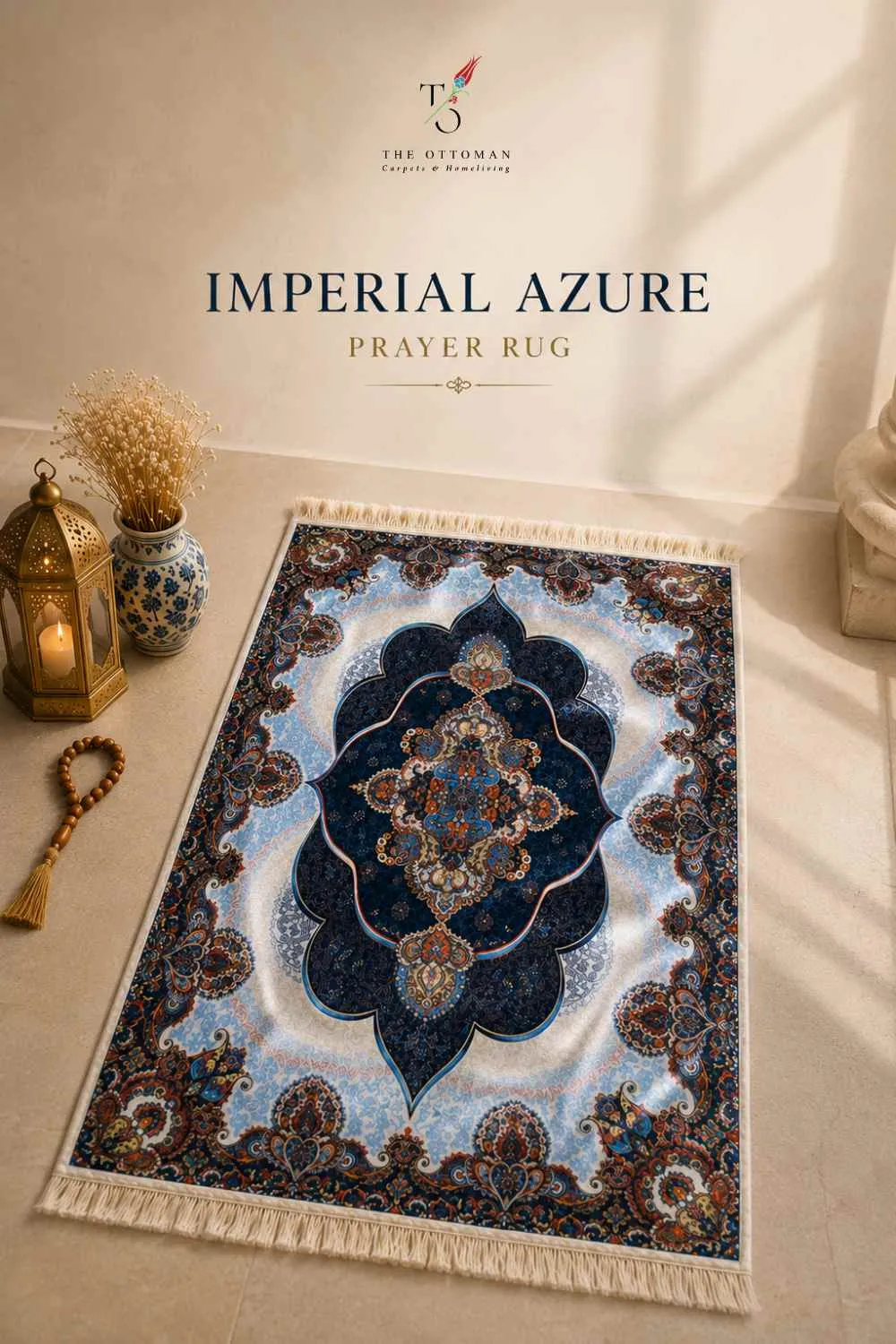Imperial Azure Prayer Rug