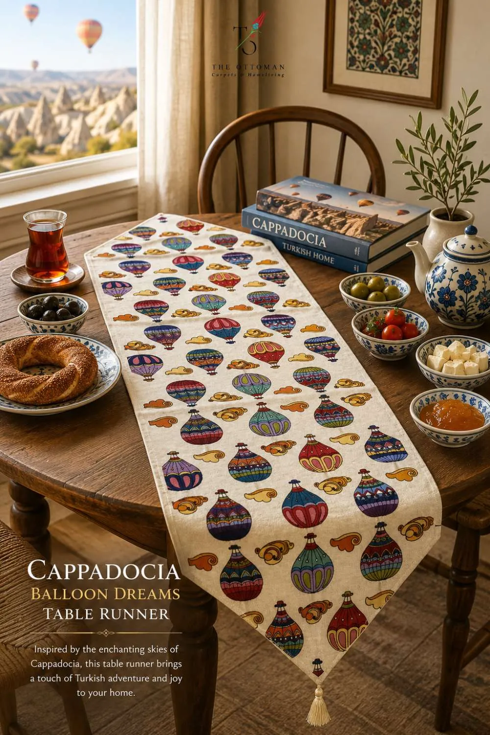 CAPPADOCIA BALLOON DREAMS TABLE RUNNER